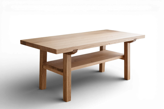 Scandinavian Style Wooden Coffee Table – Handmade Natural Oak Design