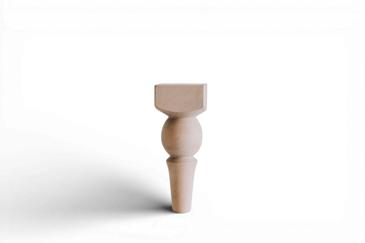 Classic Turned Wooden Furniture Legs – Sofa & Cabinet Support, H180 mm