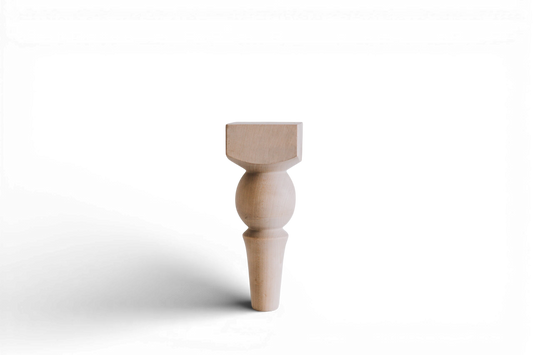 Classic Turned Wooden Furniture Legs – Sofa & Cabinet Support, H180 mm