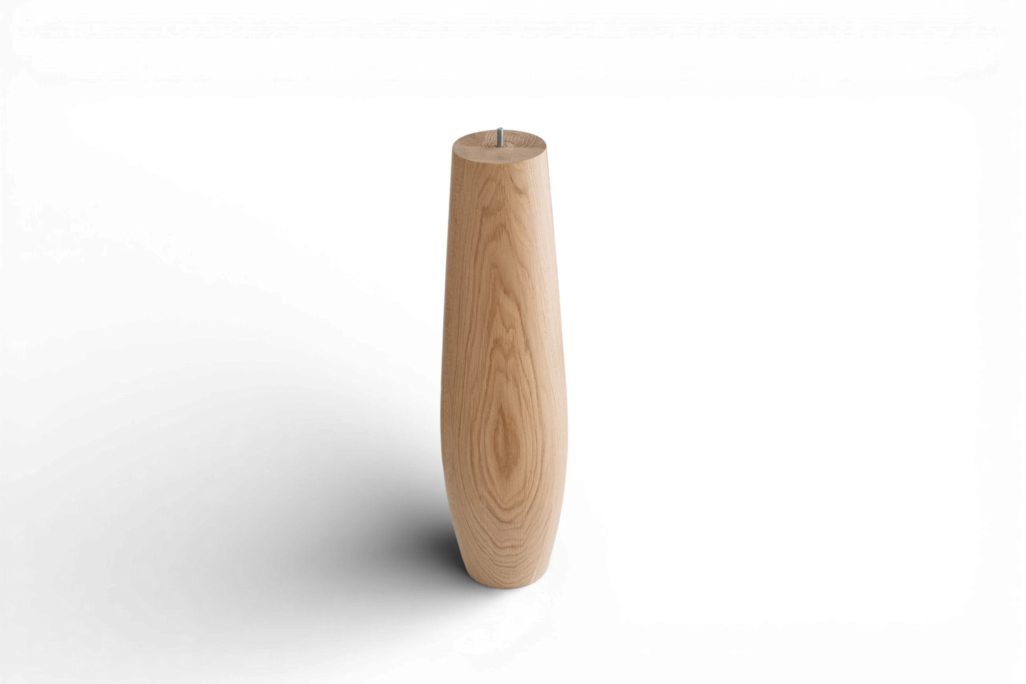 Oval Wooden Table Leg – Lathe-Turned Furniture Support, H736 mm