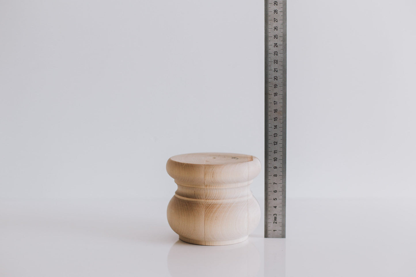 Turned Wooden Furniture Foot – Sofa & Cabinet Leg, H100 mm