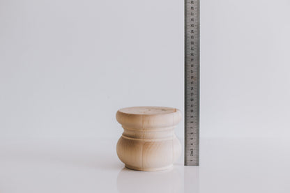Turned Wooden Furniture Foot – Sofa & Cabinet Leg, H100 mm