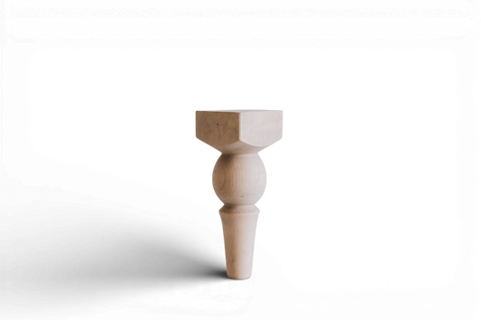 Wooden Furniture Legs with Ball Detail – Lathe-Turned Design, H200 mm