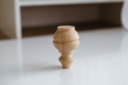 Scandinavian Style Wooden Furniture Feet – Minimal Tapered Design, H100 mm