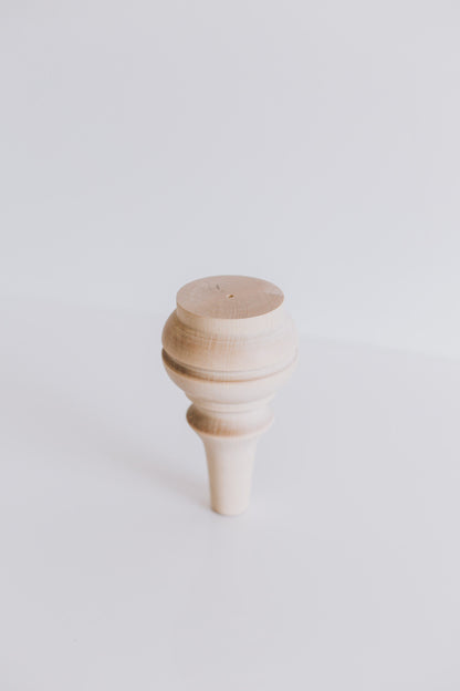 Scandinavian Style Wooden Furniture Feet – Tapered Design, H155 mm