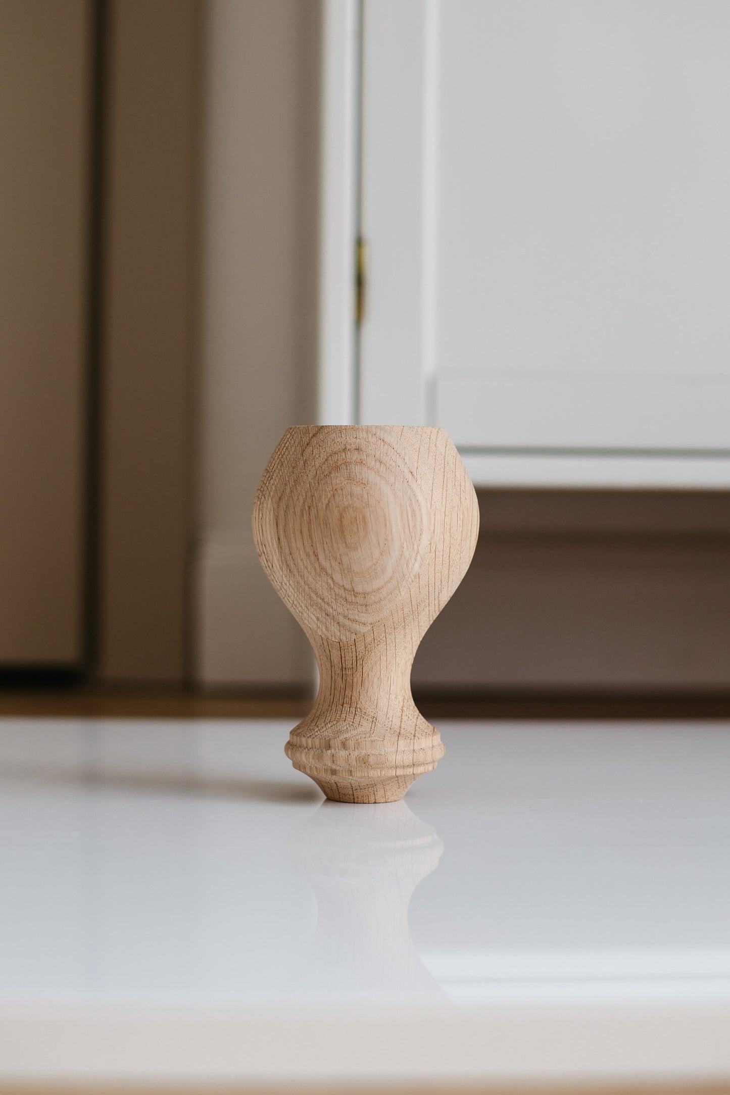 Wooden Furniture Feet – Sofa & Cabinet Legs, Lathe-Turned Design, H150 mm