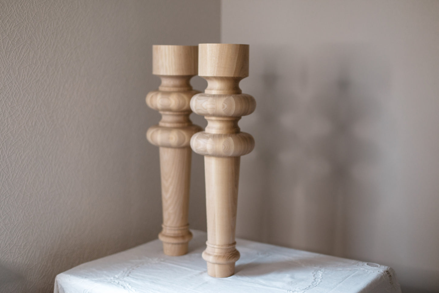 Wooden Table Furniture Leg – Handmade Support Leg, H710 mm