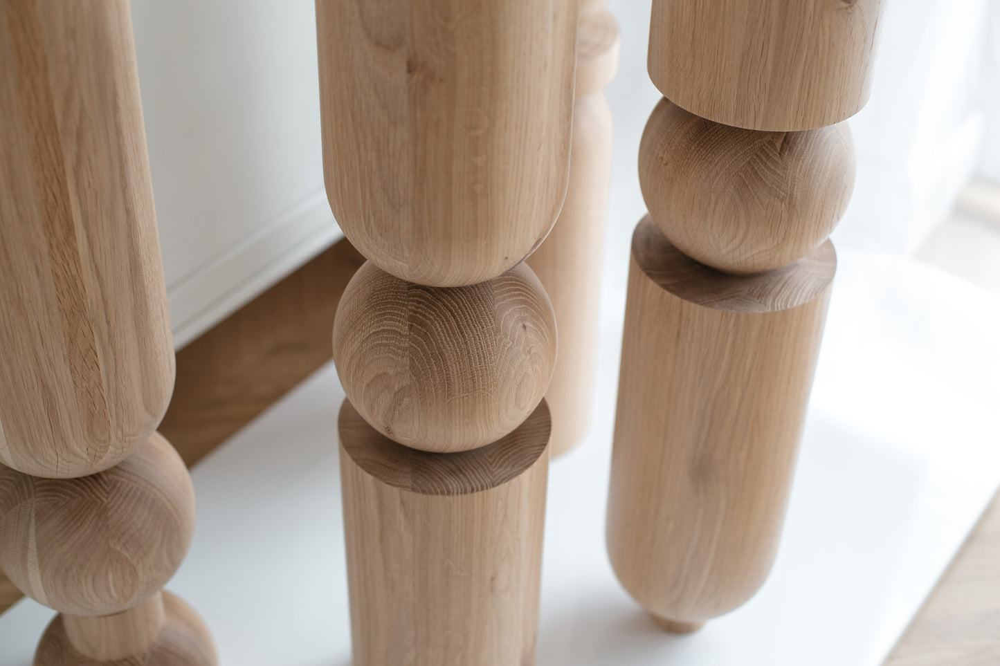 Large Wooden Table & Bar Legs – Handmade Furniture Legs, Set of 4, H690 mm