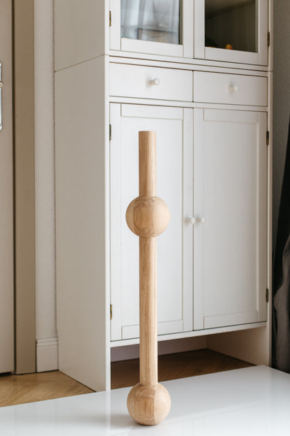 Solid Oak Wooden Furniture Legs – Handmade Table Legs, Set of 4, H760 mm