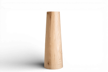 Conical Wooden Dining Table Base Leg – Lathe-Turned Pedestal Support, H700 mm