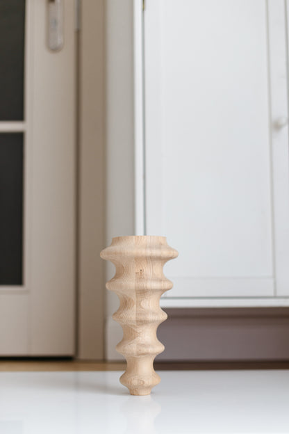 Wooden Furniture Legs – Classic Design, Handmade, H250 mm
