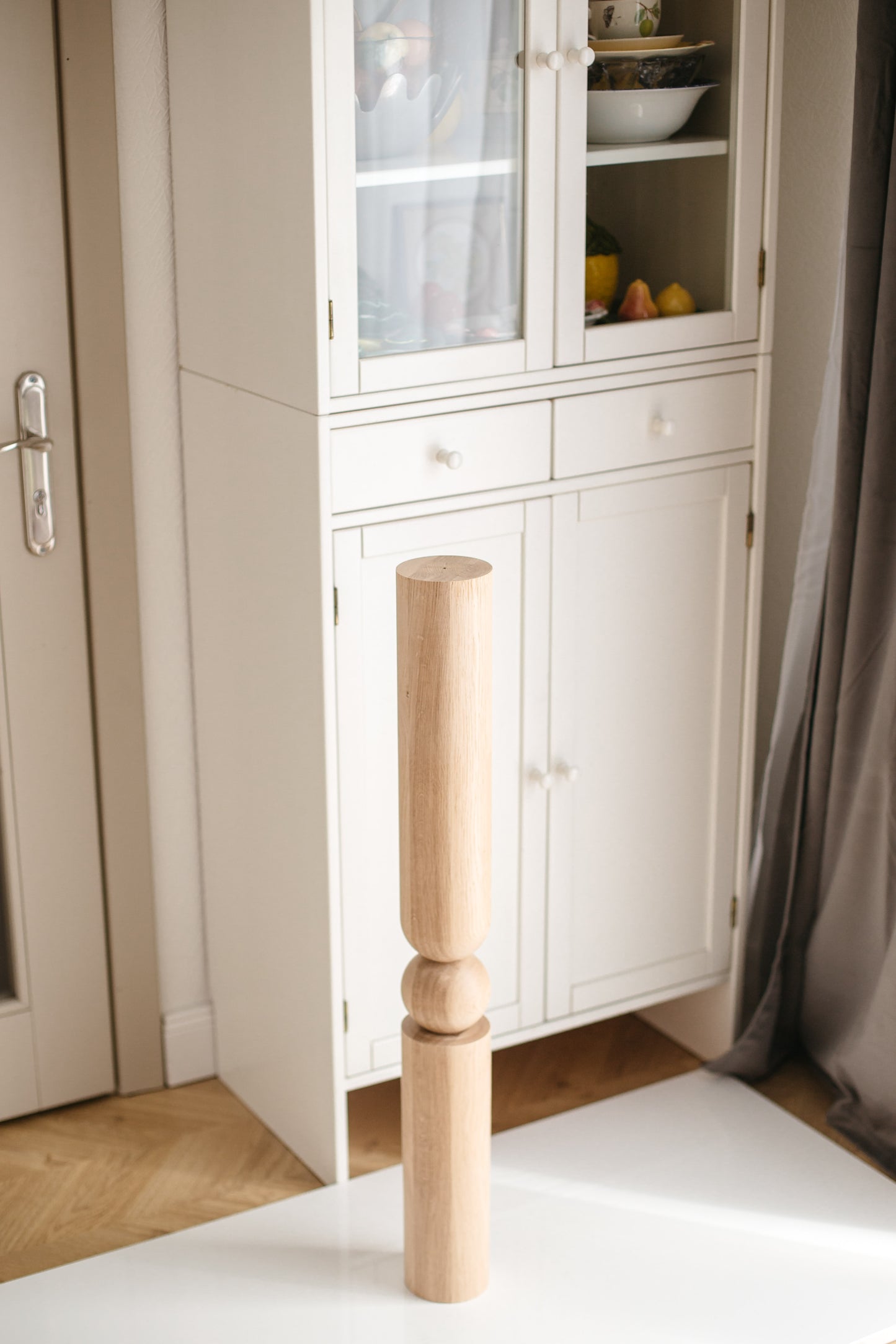 Wooden Table & Bar Leg – Handmade Furniture Support, H890 mm