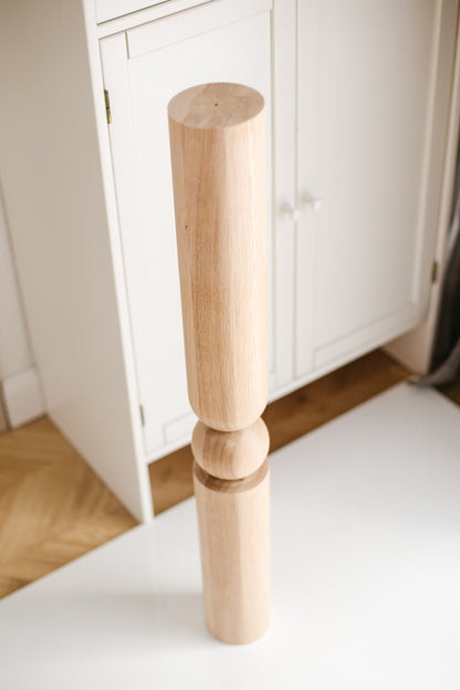 Wooden Table & Bar Leg – Handmade Furniture Support, H890 mm