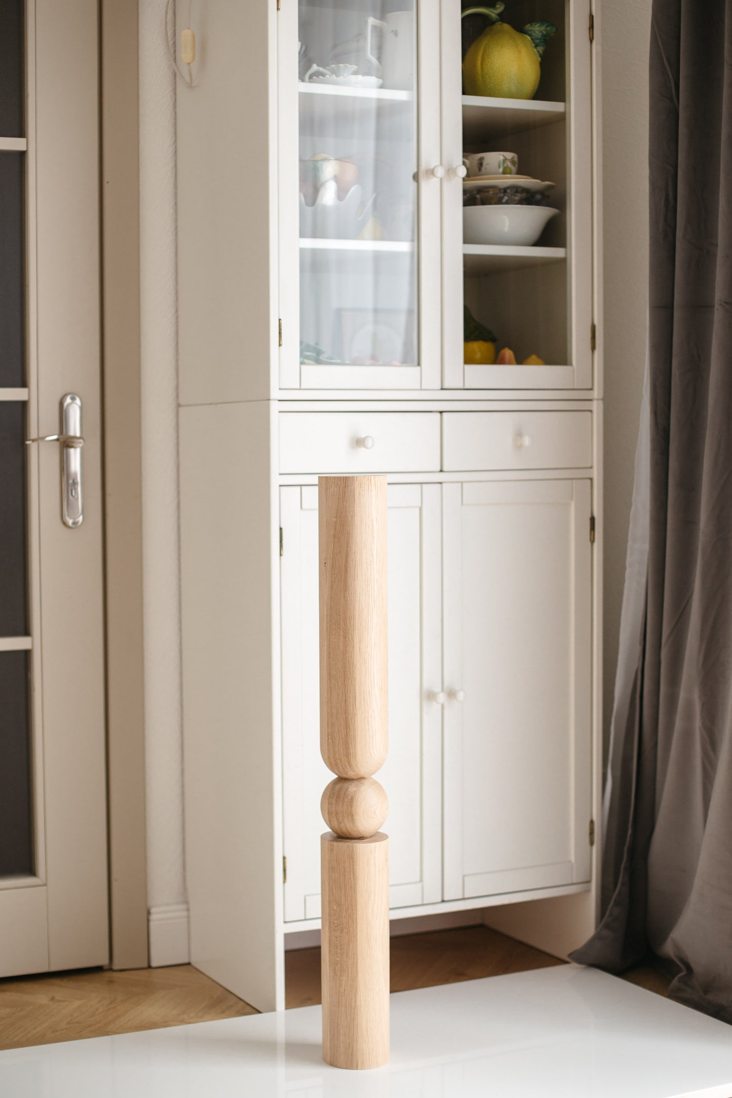 Wooden Table & Bar Leg – Handmade Furniture Support, H890 mm