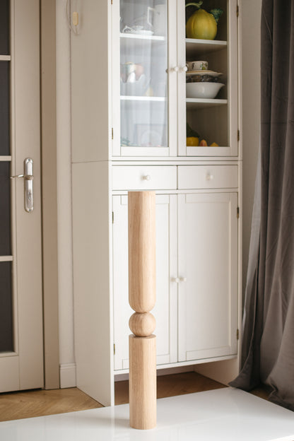 Wooden Table & Bar Leg – Handmade Furniture Support, H890 mm