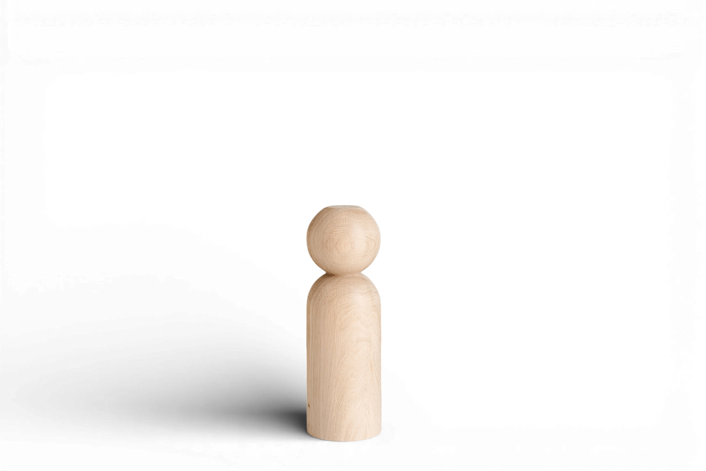 Wooden Furniture Legs with Sphere Detail – Handmade Design, H305 mm