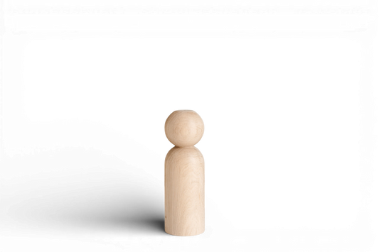 Wooden Furniture Legs with Sphere Detail – Handmade Design, H305 mm
