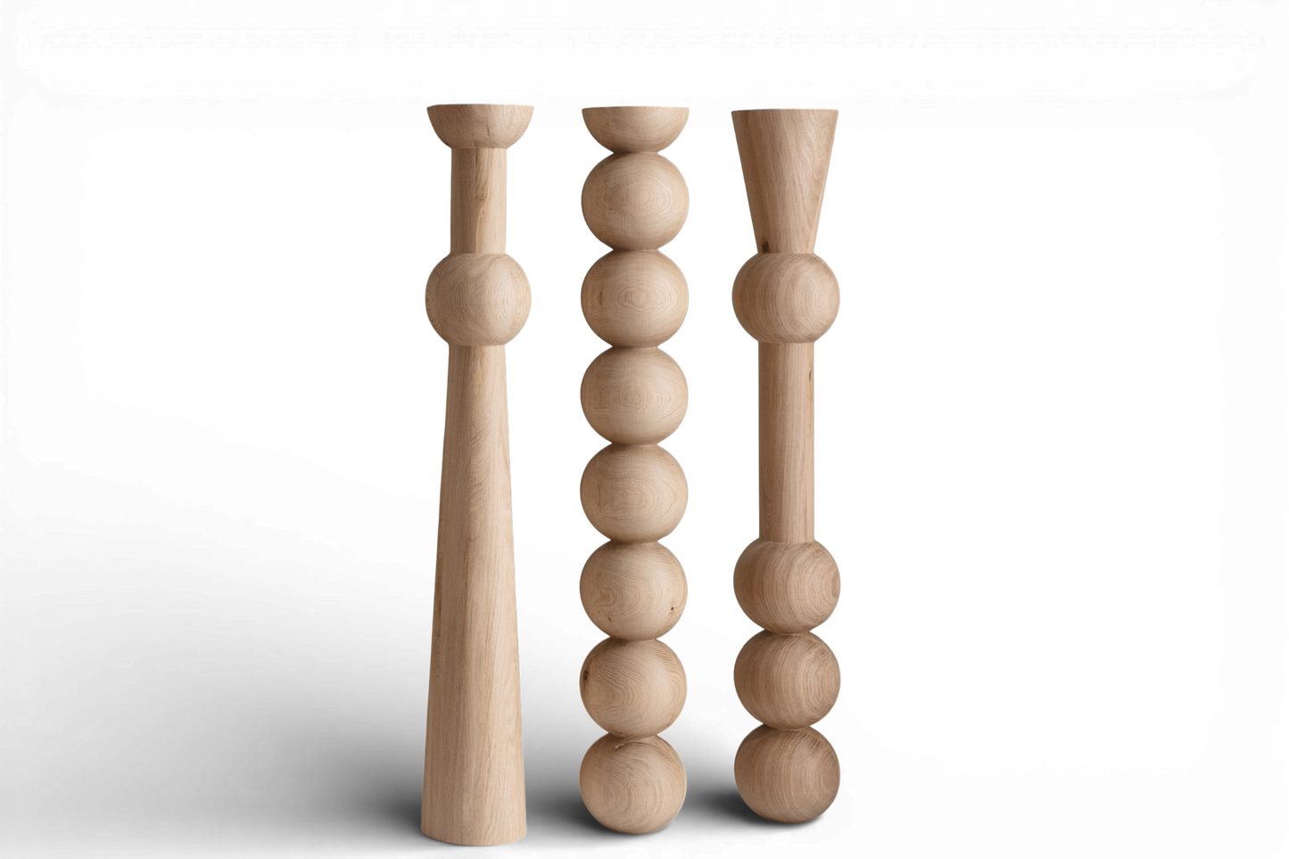 Wooden Table & Bar Legs – Handmade Furniture Legs, Set of 3, H1100 mm