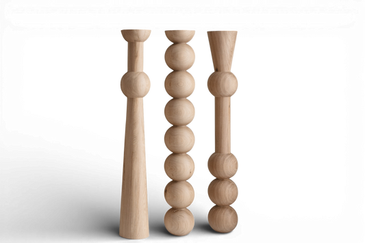 Wooden Table & Bar Legs – Handmade Furniture Legs, Set of 3, H1100 mm