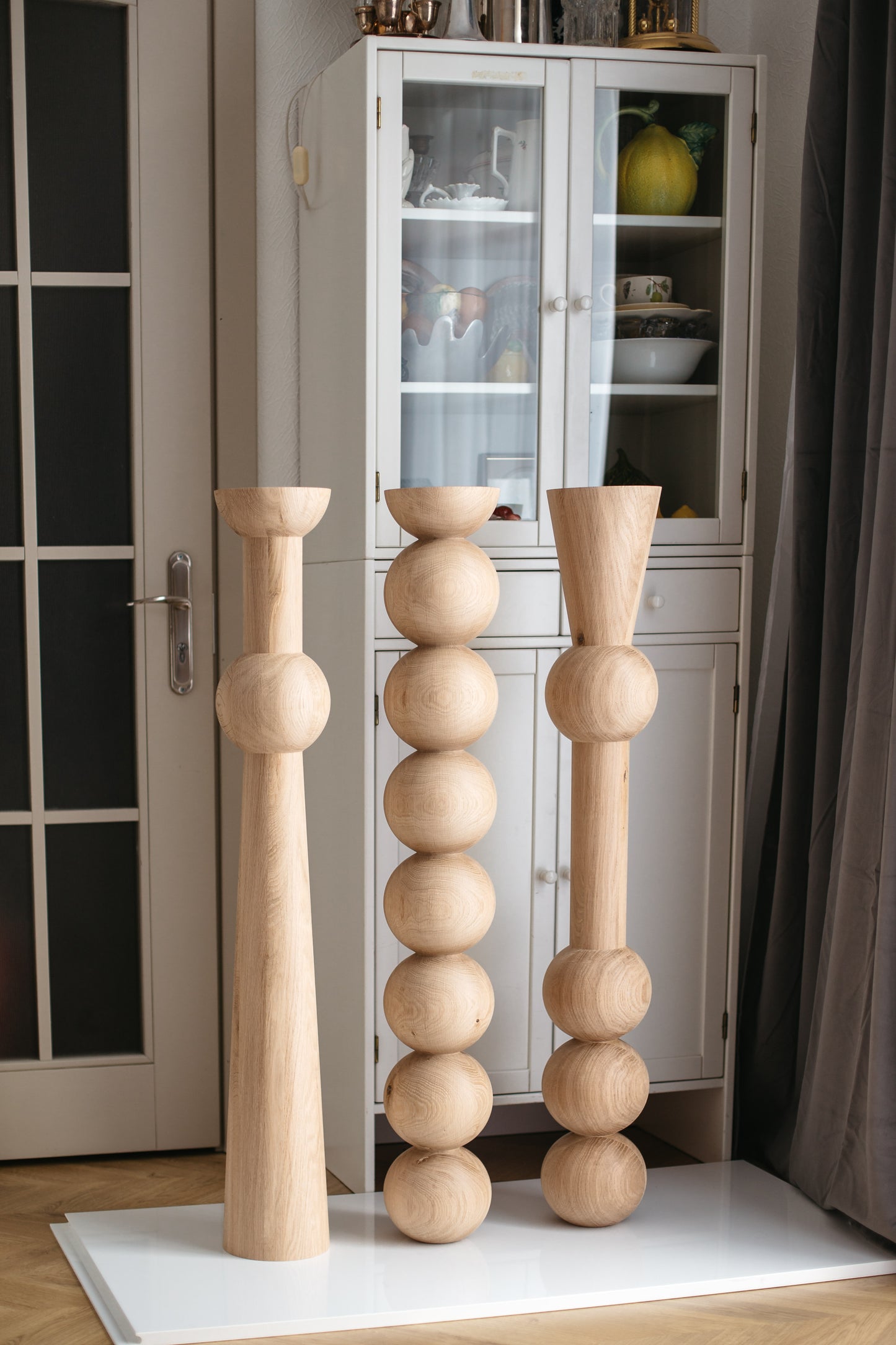 Wooden Table & Bar Legs – Handmade Furniture Legs, Set of 3, H1100 mm