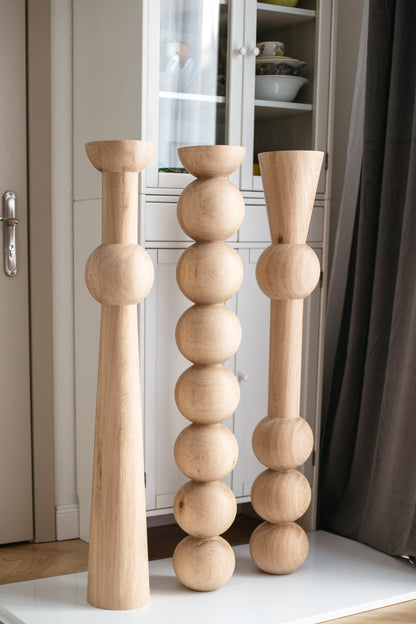 Wooden Table & Bar Legs – Handmade Furniture Legs, Set of 3, H1100 mm