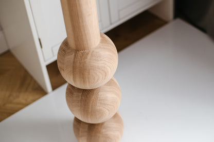 Tall Wooden Table & Bar Leg – Handmade Furniture Support, H1100 mm