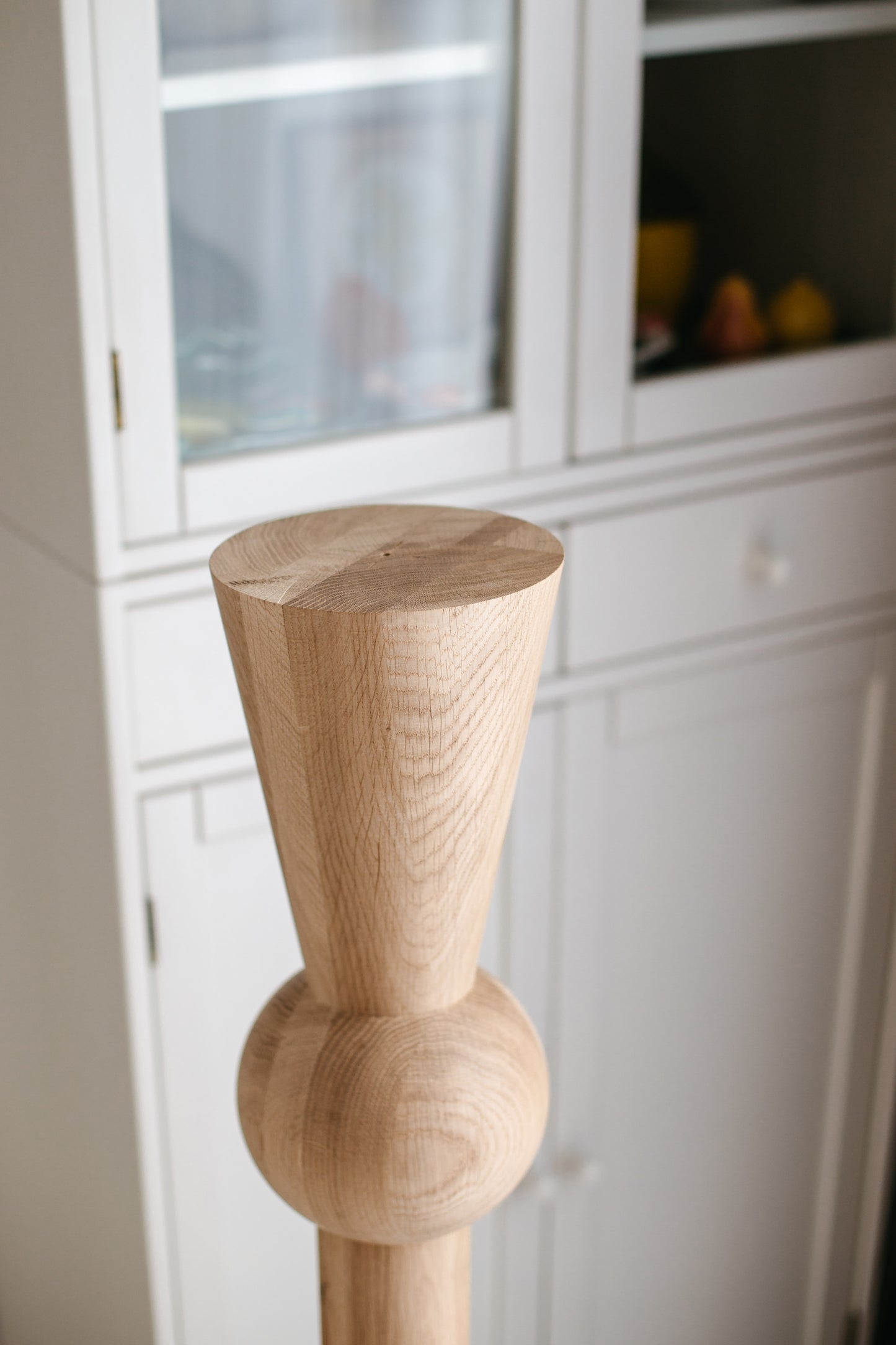 Tall Wooden Table & Bar Leg – Handmade Furniture Support, H1100 mm