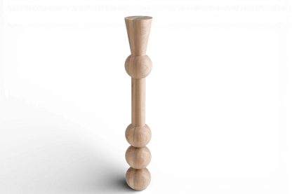 Tall Wooden Table & Bar Leg – Handmade Furniture Support, H1100 mm