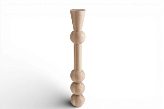Tall Wooden Table & Bar Leg – Handmade Furniture Support, H1100 mm