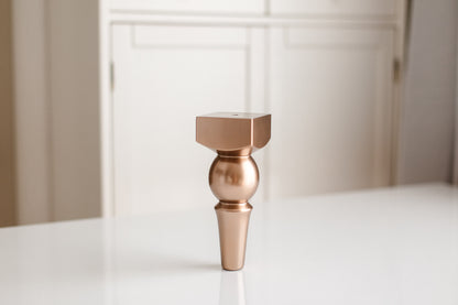 Birch Wooden Furniture Leg – Bronze Gloss Finish (VBG), H180 mm