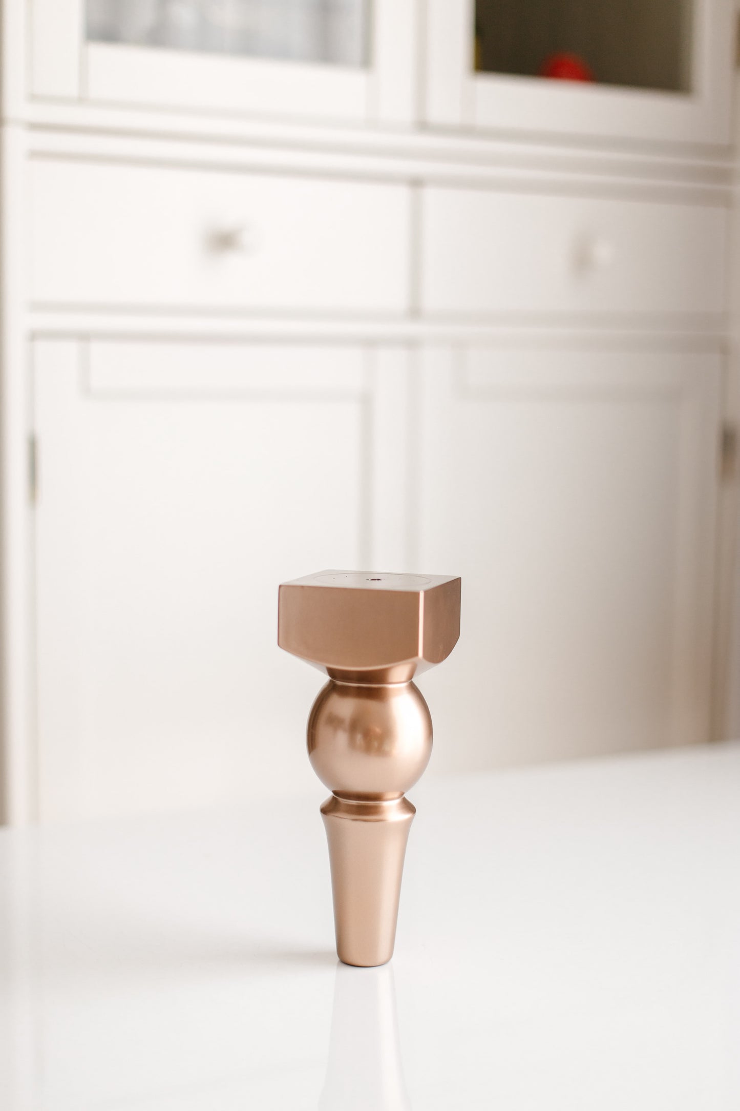 Birch Wooden Furniture Leg – Bronze Gloss Finish (VBG), H180 mm