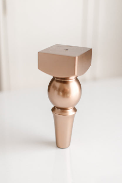 Birch Wooden Furniture Leg – Bronze Gloss Finish (VBG), H180 mm