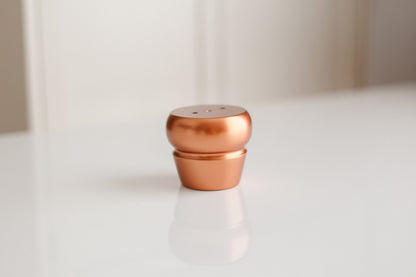 Birch Wooden Furniture Leg – Copper Matte Finish (IGM), H65 mm
