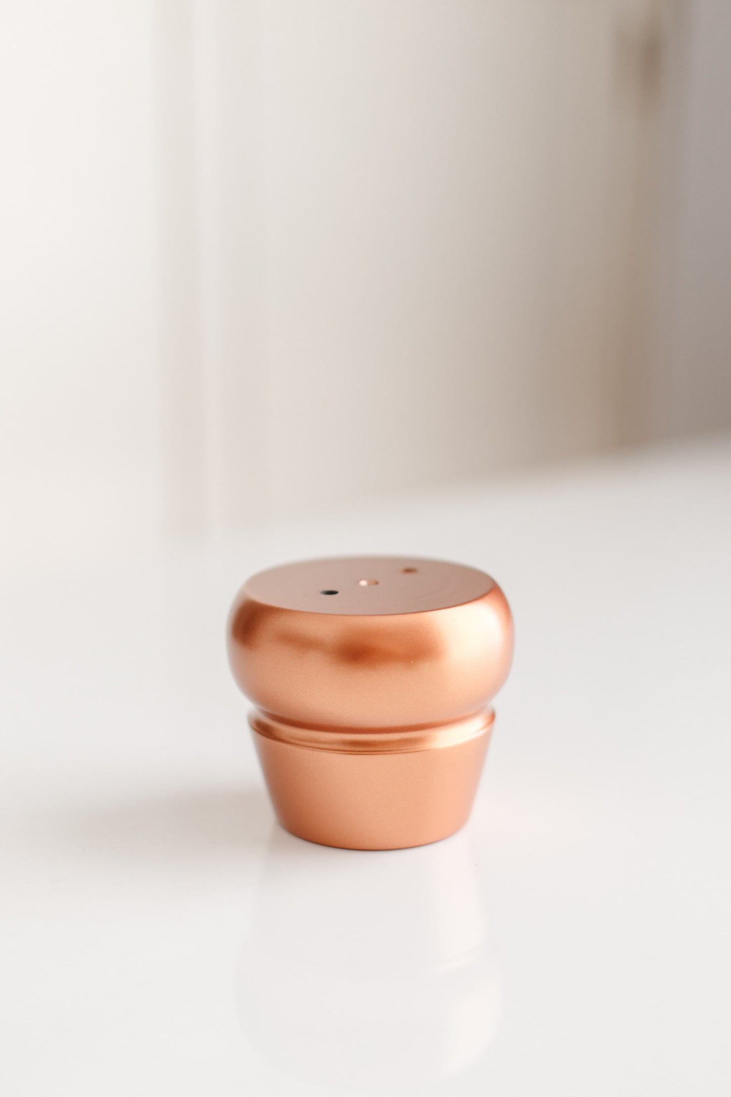 Birch Wooden Furniture Leg – Copper Matte Finish (IGM), H65 mm