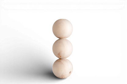 Wooden Table & Coffee Table Leg with Triple Sphere Detail – Handmade Design, H612 mm