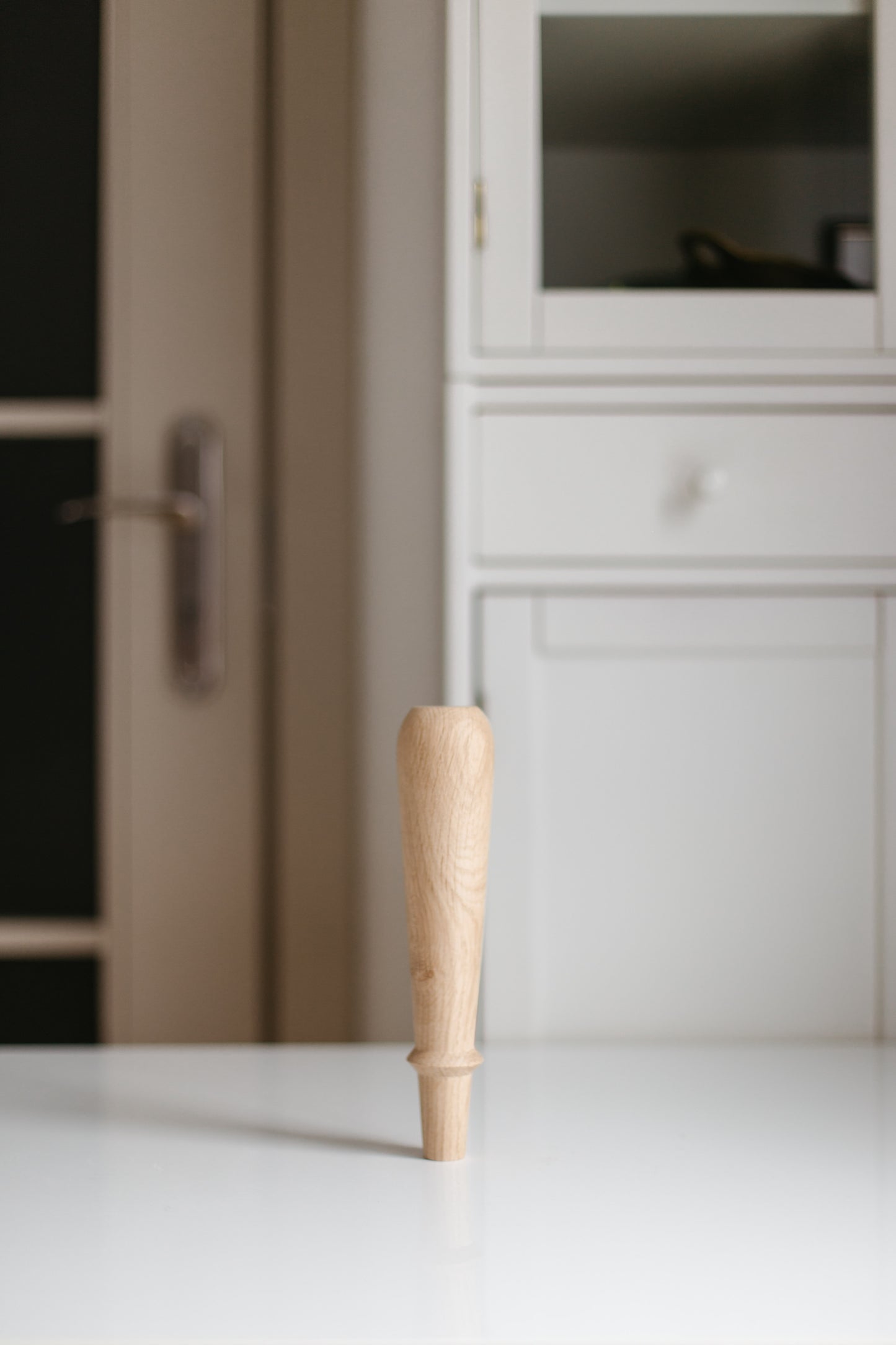 Wooden Furniture Legs – Classic Design, Handmade, H225 mm