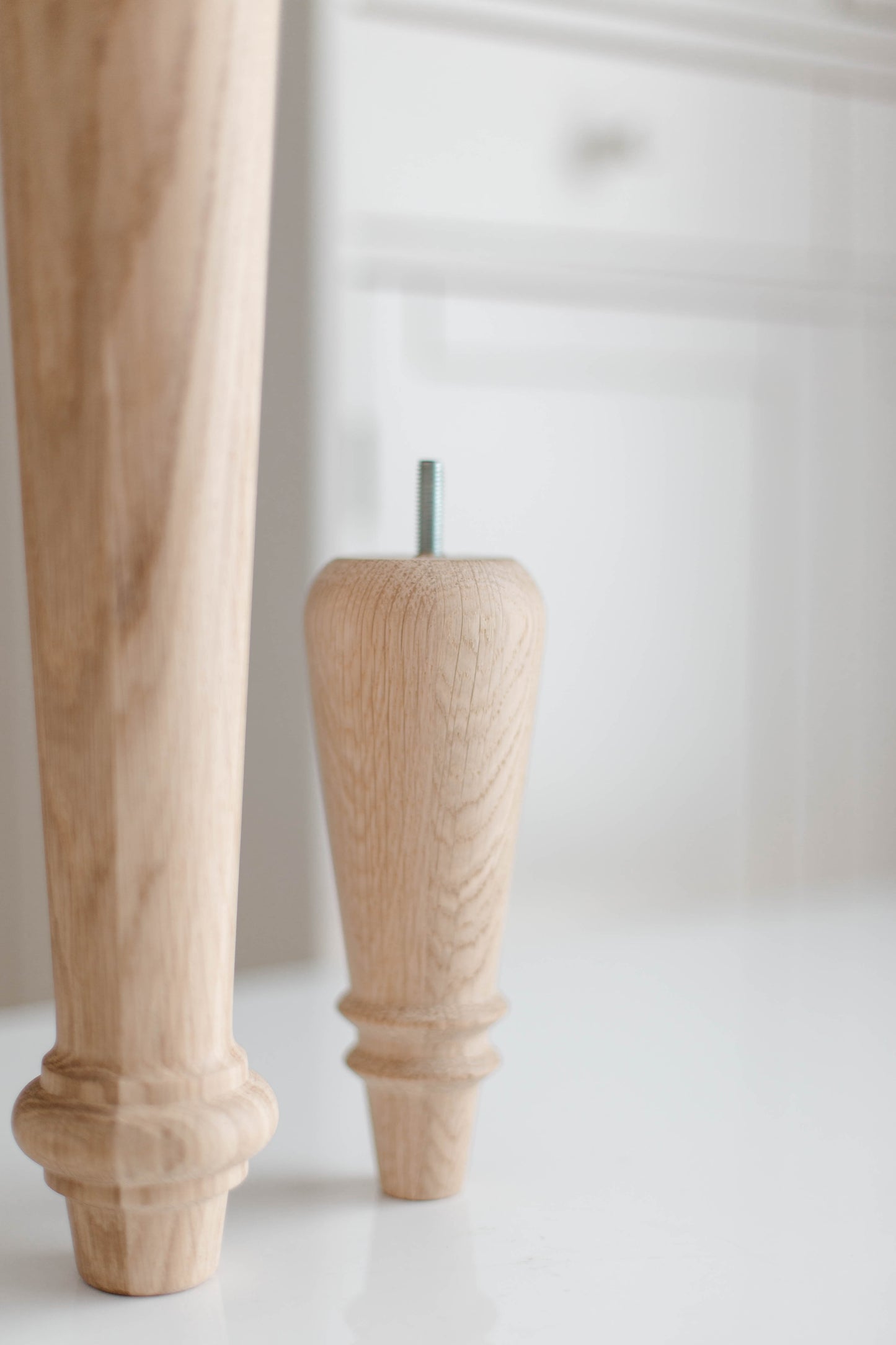 Classic Wooden Furniture Feet – Handmade Support Legs, H180 mm