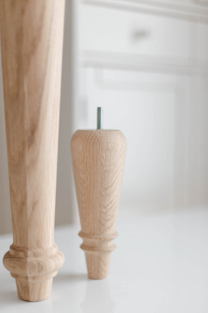 Classic Wooden Furniture Feet – Handmade Support Legs, H180 mm