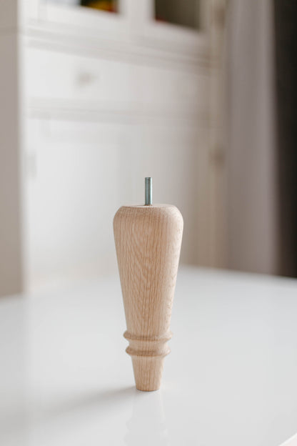 Classic Wooden Furniture Feet – Handmade Support Legs, H180 mm