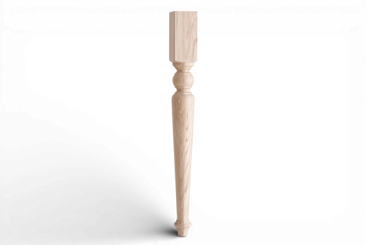 Wooden Table Support Leg – Handmade Furniture Base, H840 mm