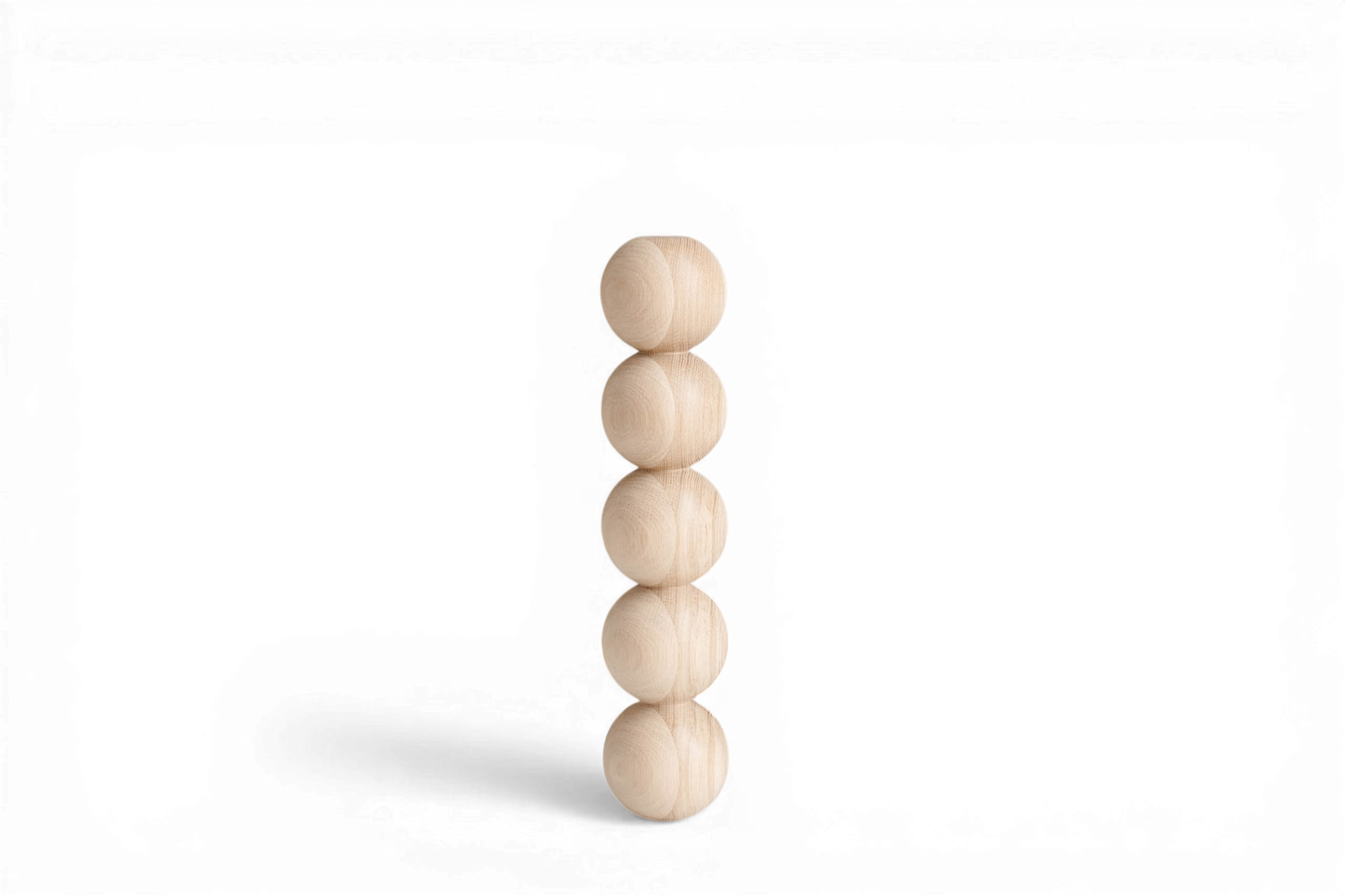 Wooden Table Leg – Five Sphere Turned Design, 409 mm