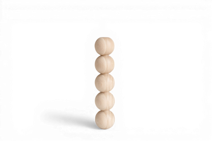 Wooden Table Leg – Five Sphere Turned Design, 409 mm