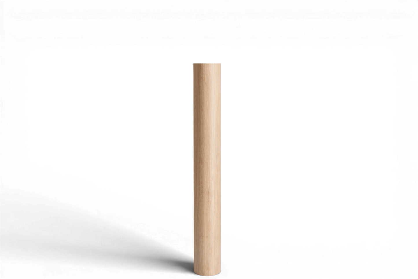 Round Wooden Furniture Leg – Straight Table & Bar Leg, H730 mm
