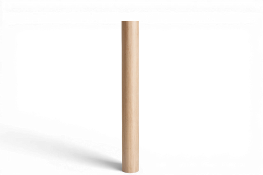 Round Wooden Furniture Leg – Straight Table & Bar Leg, H860 mm