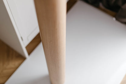Round Wooden Furniture Leg – Smooth Straight Table & Bar Support, H900 mm