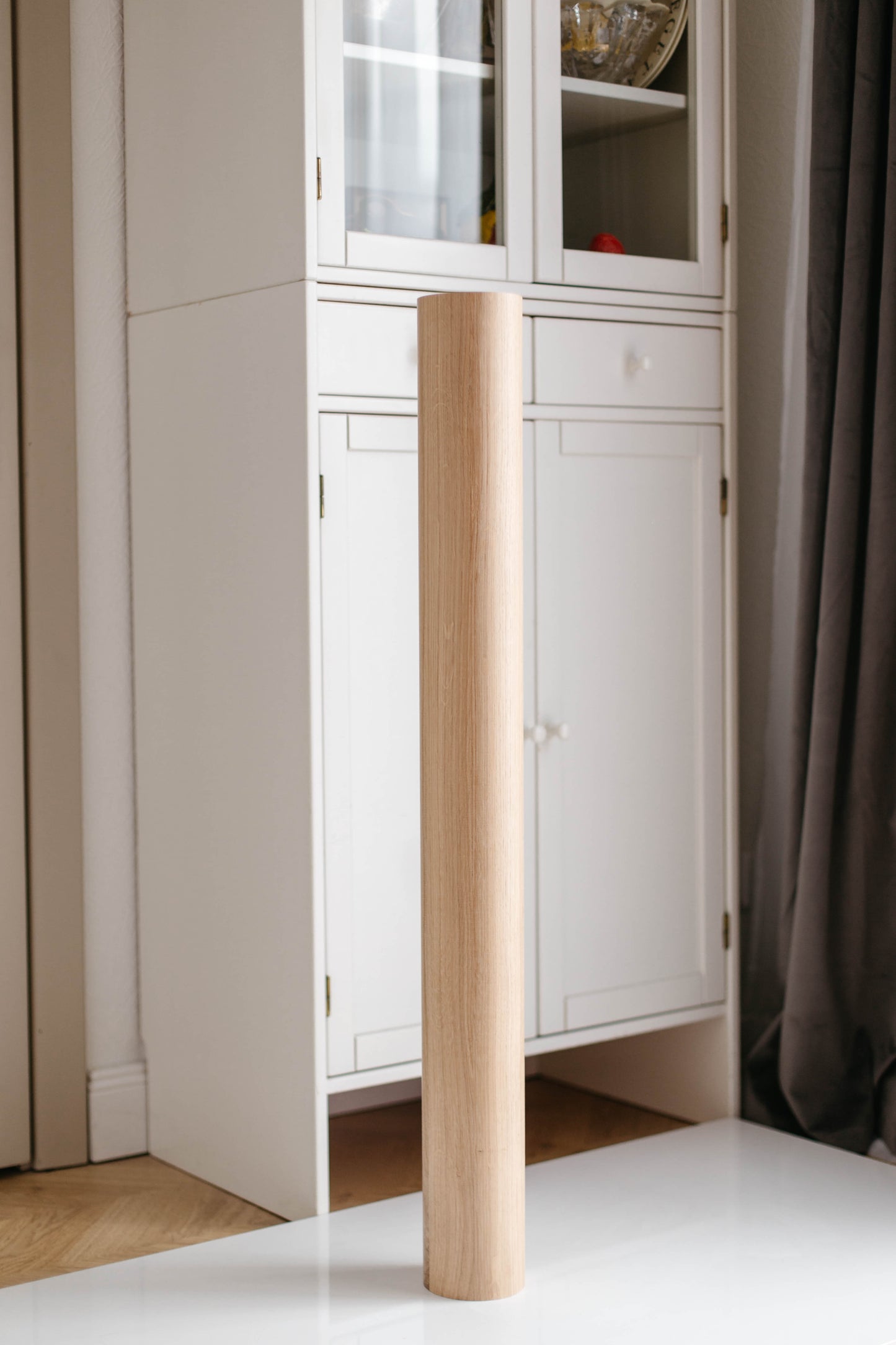 Round Wooden Furniture Leg – Smooth Straight Table & Bar Support, H900 mm