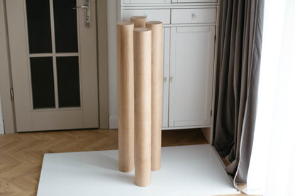 Solid Wood Furniture Legs – Handmade Straight Table Legs, Set of 4, H900 mm