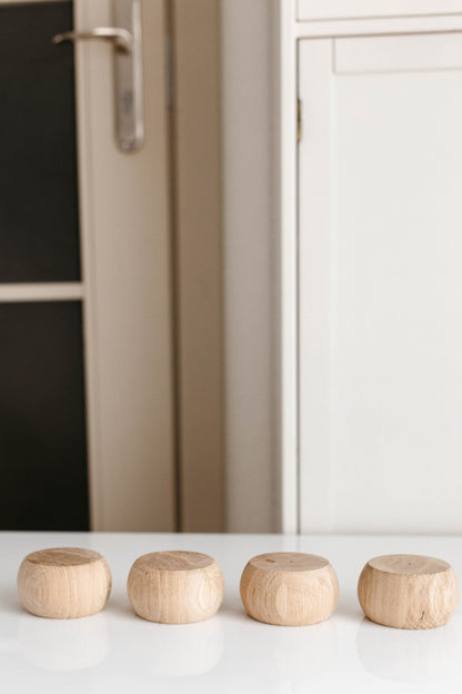 Wood Furniture Legs Set of 4 – Unfinished Sofa Legs, H50 mm