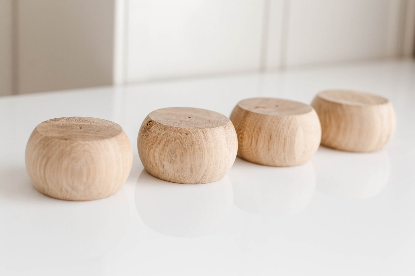 Wood Furniture Legs Set of 4 – Unfinished Sofa Legs, H50 mm