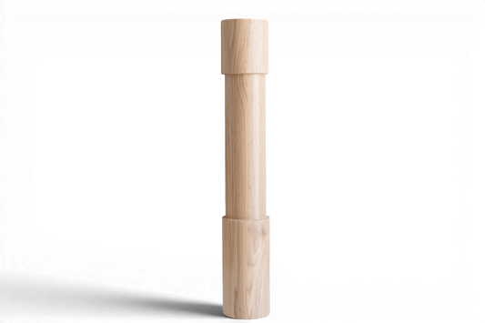 Wooden Table & Bar Leg – Lathe - Turned Design, H775 mm